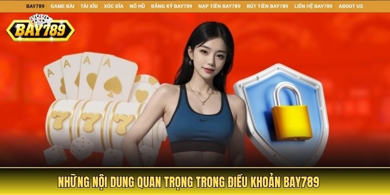 Những nội dung quan trọng trong điều khoản Bay789